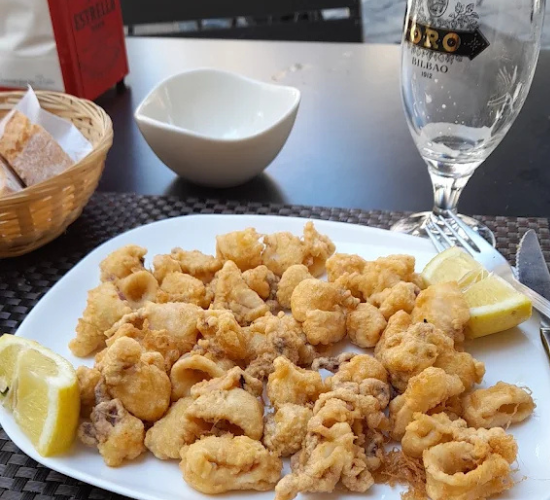 Plato de calamares fritos